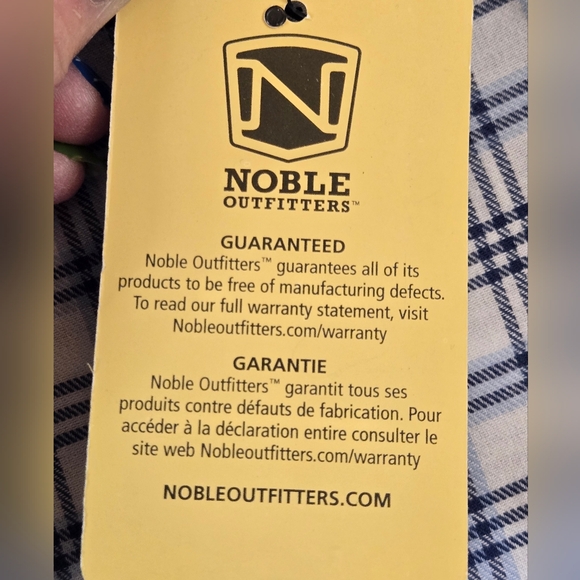 NWT Noble Outfitters Button Front Short Sleeve Shirt Blue Plaid 3X - Picture 11 of 16